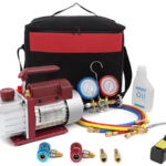 HVAC Vacuum Pump & Manifold Gauge Set
